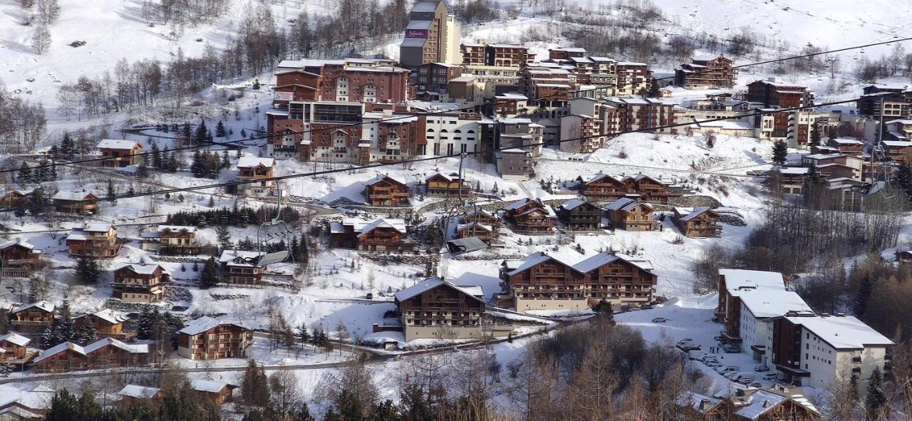 T2 Meuble Tourisme 3 Etoiles, Pied Des Pistes-Parking Prive Avec Balcon Et Superbe Vue Leilighet Les Deux Alpes Eksteriør bilde